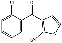 2-氨基-3-(2-氯苯甲酰基)噻吩, 40017-58-1, 结构式