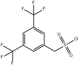(3,5-bis(trifluoromethyl)phenyl)methanesulfonyl chloride Structure