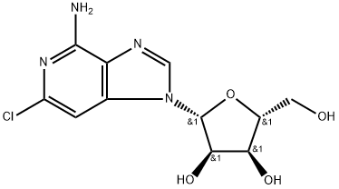 4-Amino-6-chloro-1--D-ribofuranosylimidazo[4,5-c]pyridine Struktur