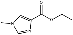 1-甲基咪唑-4-甲酸乙酯, 41507-56-6, 结构式