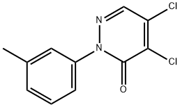 4,5-二氯-2-(3-甲苯基)哒嗪-3-酮 结构式