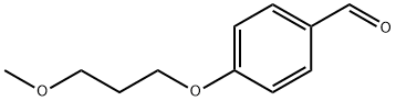 4-(3-メトキシプロポキシ)ベンズアルデヒド 化学構造式