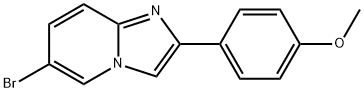 6-溴-2-(4-甲氧基苯基)咪唑并[1,2-A]吡啶, 452967-40-7, 结构式