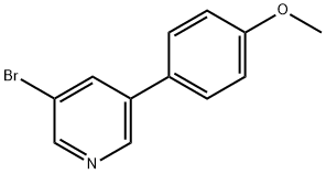 3-溴-5-(4-甲氧基苯基)吡啶, 452972-07-5, 结构式