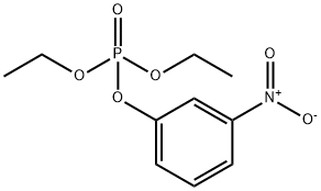 Phosphoric acid diethyl 3-nitrophenyl ester Structure