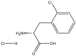 2-chloro-D-phenylalanine hydrochloride Structure