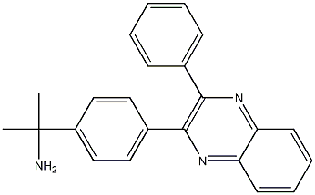 alpha,alpha-Dimethyl-4-(3-phenyl-2-quinoxalinyl)benzenemethanamine Structure
