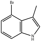 3-甲基-4-溴-1H-吲哚 结构式