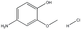 4-アミノ-2-メトキシフェノール塩酸塩 化学構造式