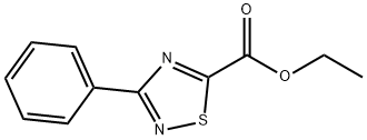 3-フェニル-1,2,4-チアジアゾール-5-カルボン酸エチル 化学構造式