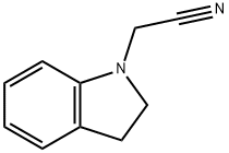 2,3-二氢-1H-吲哚-1-乙腈, 50781-87-8, 结构式