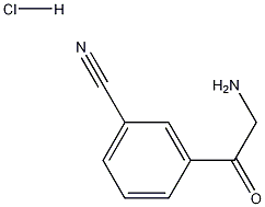 3-(2-aminoacetyl)benzonitrile hydrochloride Structure