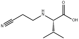 N-(2-Cyanoethyl)-L-valine, 51078-49-0, 结构式