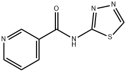 N-(1,3,4-Thiadiazolyl)nicotinamide Struktur