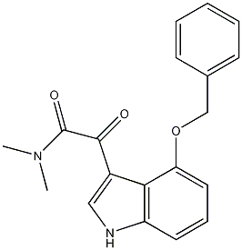 4-(Benzyloxy)-N,N-dimethyl-indole-3-glyoxylamide Struktur