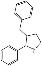 3-benzyl-2-phenylpyrrolidine Structure