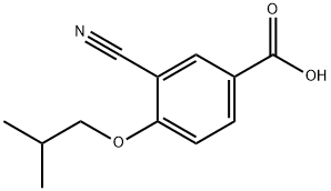 3-Cyano-4-isobutoxybenzoic acid Struktur
