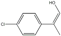 (2Z)-2-(4-Chlorophenyl)-3-hydroxyprop-2-ene Struktur