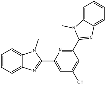 4-Hydroxy-2,6-bis(1-methylbenzimidazol-2-yl)pyridine Structure