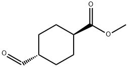 TRANS-4-ホルミルシクロヘキサンカルボン酸メチル 化学構造式
