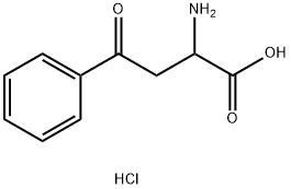 ALPHA-氨基-GAMMA-氧代苯丁酸盐酸盐, 54631-37-7, 结构式