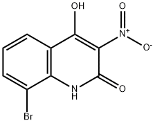 8-溴-4-羟基-3-硝基-2(1H)-喹啉酮, 54675-49-9, 结构式