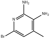 6-Bromo-2,3-diamino-4-methylpyridine Structure