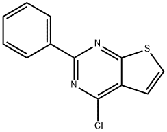 4-氯-2-苯基噻吩[2,3-D]嘧啶, 56843-80-2, 结构式