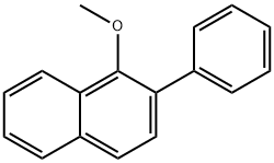 1-メトキシ-2-フェニルナフタレン 化学構造式