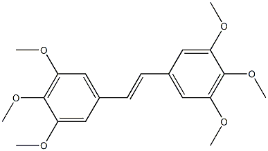 (E)-3,4,5,3',4',5'-Hexamethoxystilbene Structure