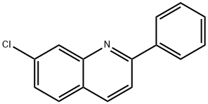 7-クロロ-2-フェニルキノリン 化学構造式
