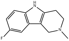 8-氟-2-甲基-2,3,4,5-四氢-1H-吡啶并[4,3-B]吲哚 结构式