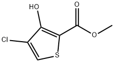 4-氯-3-羟基噻吩-2-甲酸 甲酯 结构式