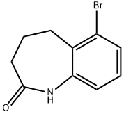 6-bromo-4,5-dihydro-1H-benzo[b]azepin-2(3H)-one Struktur