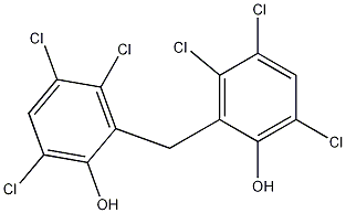 2,2'-Methylenebis(3,4,6-trichlorophenol) 结构式