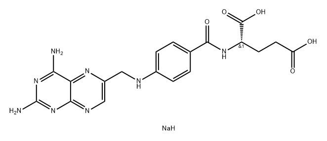 アミノプテリンナトリウム 化学構造式