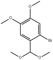 1-ブロモ-2-(ジメトキシメチル)-4,5-ジメトキシベンゼン 化学構造式