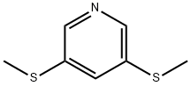 3,5-ビス(メチルチオ)ピリジン 化学構造式