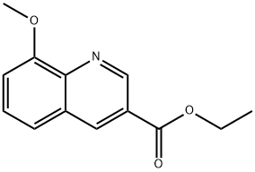 Ethyl 8-methoxyquinolie-3-carboxylate Struktur