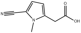 2-(5-CYANO-1-METHYL-1H-PYRROL-3-YL)ACETIC ACID, 71290-65-8, 结构式