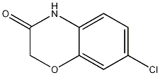 7-氯-2H-1,4-苯并噁嗪-3(4H)-酮 结构式