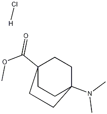 methyl 4-(dimethylamino)bicyclo[2.2.2]octane-1-carboxylate hydrochloride Struktur