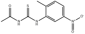 N-[[(2-Methyl-5-nitrophenyl)amino]thioxomethyl]acetamide Struktur