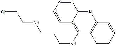 N-(9-アクリジニル)-N'-(2-クロロエチル)-1,3-プロパンジアミン 化学構造式