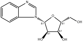 1-(beta-D-Ribofuranosyl)benzimidazole Struktur
