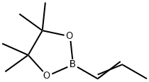 PROPEN-1-YLBORONIC ACID, PINACOL ESTER, 72824-05-6, 结构式