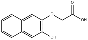 2-[(3-Hydroxy-2-naphthalenyl)oxy]acetic Acid Struktur