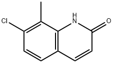 7-クロロ-8-メチルキノリン-2(1H)-オン 化学構造式
