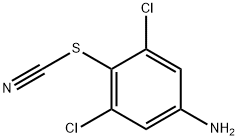 3,5-ジクロロ-4-チオシアナトアニリン 化学構造式