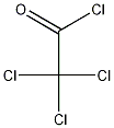 Trichloroacetyl chloride Struktur
